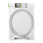Nedis Nylon Inlet Hose | 1/2\'\' | 3/4\'\' | 10 Bar | 90 °C | 2.00 m | Application: Dish / Washing Machine | Nylon | Red / White Nedis Nylon Inlet Hose | 1/2\'\' | 3/4\'\' | 10 Bar | 90 °C | 2.00 m | Application: Dish / Washing Machine | Nylon | Red / White