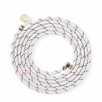 Nedis Nylon Inlet Hose | 1/2\'\' | 3/4\'\' | 10 Bar | 90 °C | 4.00 m | Application: Dish / Washing Machine | Nylon | Red / White