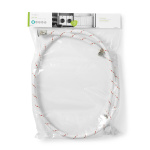 Nedis Nylon Inlet Hose | 3/4\'\' | 3/4\'\' | 10 Bar | 90 °C | 1.50 m | Application: Dish / Washing Machine | Nylon | Red / White