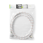 Nedis Nylon Inlet Hose | 3/4\'\' | 3/4\'\' | 10 Bar | 90 °C | 2.50 m | Application: Dish / Washing Machine | Nylon | Red / White Nedis Nylon Inlet Hose | 3/4\'\' | 3/4\'\' | 10 Bar | 90 °C | 2.50 m | Application: Dish / Washing Machine | Nylon | Red / White