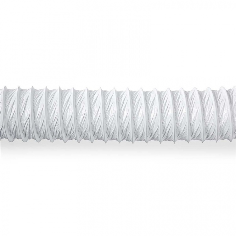 Nedis PVC Air Outlet Hose | 100 mm | 3.00 m | Suitable for: Air Ventilation / Tumble Dryers | White
