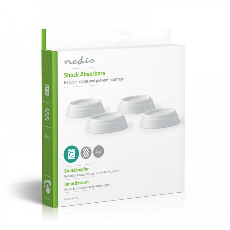 Nedis Anti-Vibration Dampers | Suitable for: Universal | 4 pcs | White | Plastic