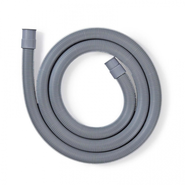 Nedis Outlet Hose | 21 mm | 19 mm | 1.5 Bar | 90 °C | 2.50 m | Application: Dish / Washing Machine | Grey