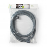 Nedis Outlet Hose | 22 mm | 19 mm | 0.5 Bar | 60 °C | 2.00 m | Application: Dish / Washing Machine | Grey Nedis Outlet Hose | 22 mm | 19 mm | 0.5 Bar | 60 °C | 2.00 m | Application: Dish / Washing Machine | Grey