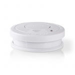 Nedis Smoke Alarm | Battery Powered | Battery life up to: 1 year | EN 14604 | With pause button | With test button | 85 dB | ABS | White