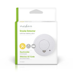 Nedis Smoke Alarm | Battery Powered | Battery life up to: 1 year | EN 14604 | With pause button | With test button | 85 dB | ABS | White