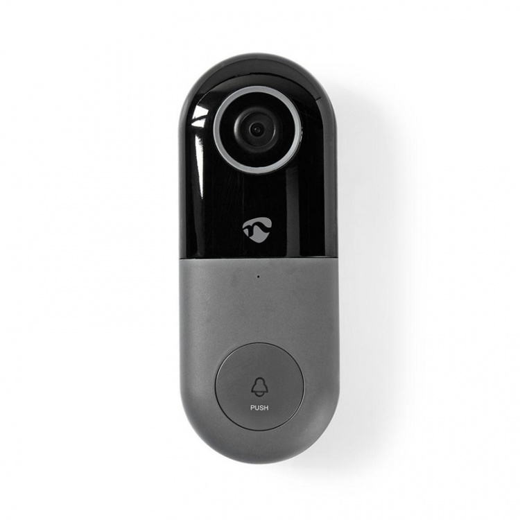 Nedis SmartLife Video Doorbell | Transformer | Full HD 1080p | Cloud Storage (optional) / microSD (not included) | IP54 | With motion sensor | Night vision | Black / Grey Nedis SmartLife Video Doorbell | Transformer | Full HD 1080p | Cloud Storage (optional) / microSD (not included) | IP54 | With motion sensor | Night vision | Black / Grey