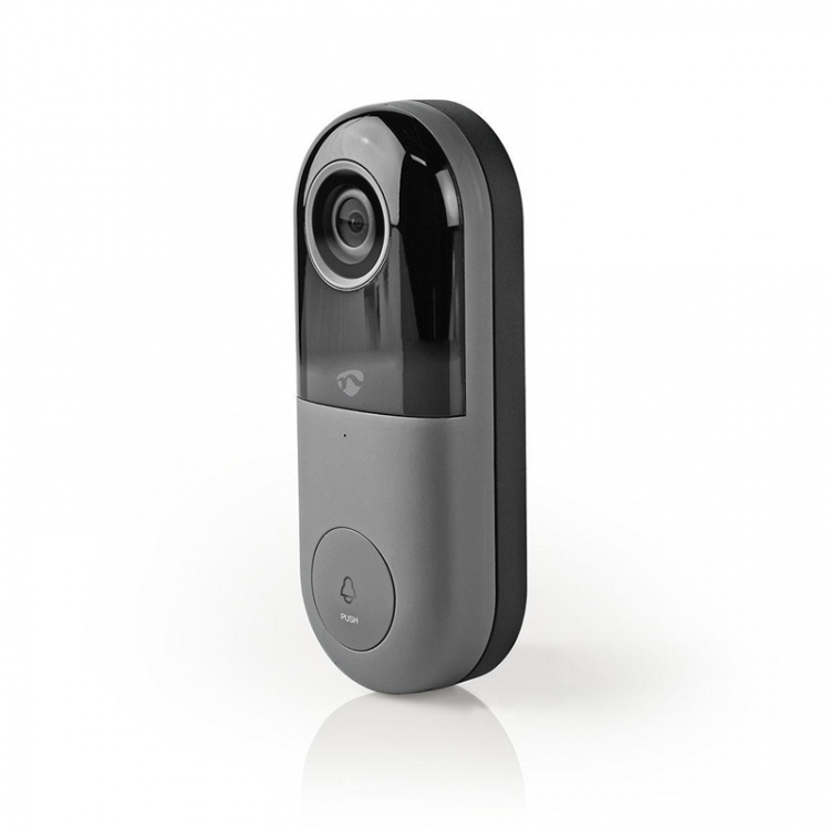 Nedis SmartLife Video Doorbell | Transformer | Full HD 1080p | Cloud Storage (optional) / microSD (not included) | IP54 | With motion sensor | Night vision | Black / Grey Nedis SmartLife Video Doorbell | Transformer | Full HD 1080p | Cloud Storage (optional) / microSD (not included) | IP54 | With motion sensor | Night vision | Black / Grey