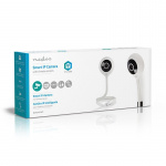 Nedis SmartLife Indoor Camera | Full HD 1080p | Cloud Storage (optional) / microSD (not included) | With motion sensor | Night vision | White Nedis SmartLife Indoor Camera | Full HD 1080p | Cloud Storage (optional) / microSD (not included) | With motion sensor | Night vision | White