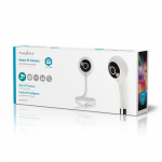 Nedis SmartLife Indoor Camera | Full HD 1080p | Cloud Storage (optional) / microSD (not included) | With motion sensor | Night vision | White Nedis SmartLife Indoor Camera | Full HD 1080p | Cloud Storage (optional) / microSD (not included) | With motion sensor | Night vision | White