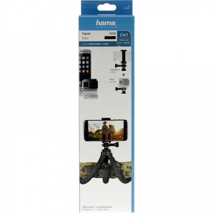 Hama Table Tripod Flex Smartphone & GoPro 26cm Black