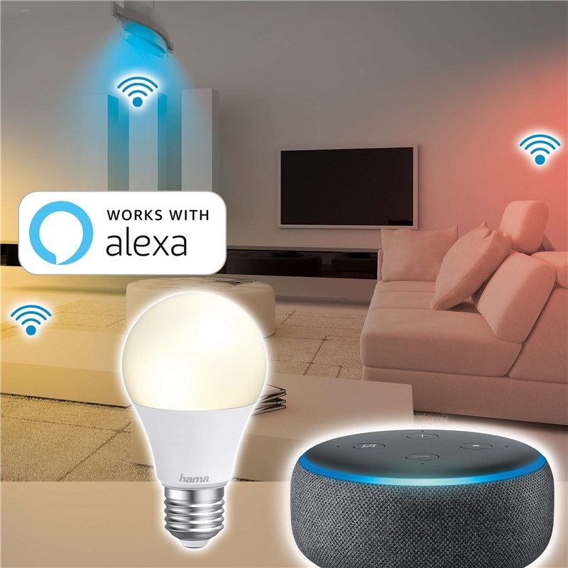 Hama Wifi Led Lampa E27 Vit 10W