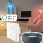 Hama WiFi Touch-Wallswitch, white Hama WiFi Touch-Wallswitch, white