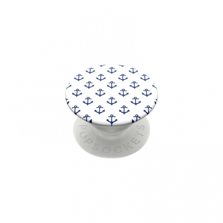 PopSockets Anchors Away White Removable Grip with Standfunction