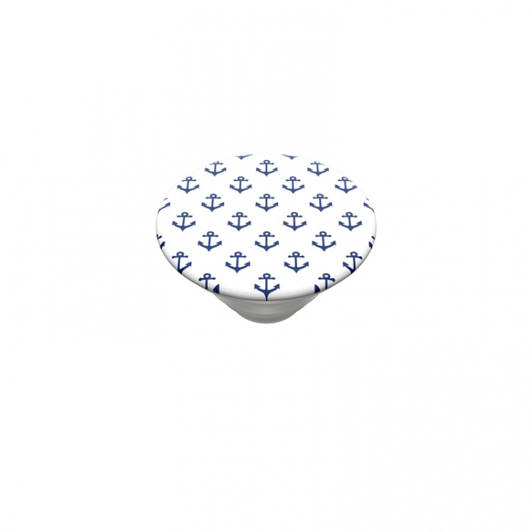 PopSockets Anchors Away White Removable Grip with Standfunction