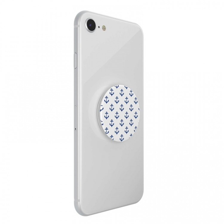 PopSockets Anchors Away White Removable Grip with Standfunction