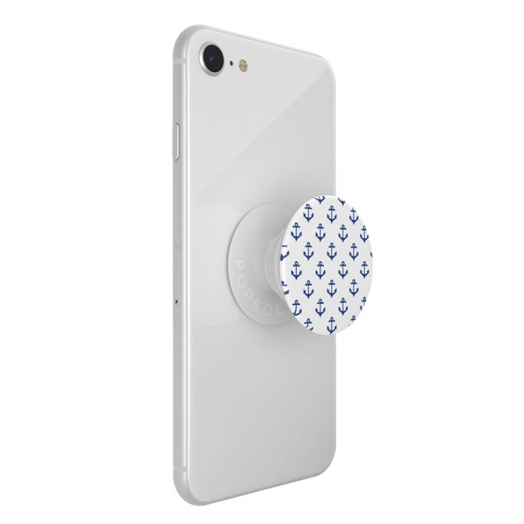 PopSockets Anchors Away White Removable Grip with Standfunction