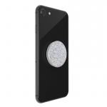 PopSockets Sparkle Snow White Removable Grip with Standfunction Premium