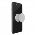 PopSockets Sparkle Snow White Removable Grip with Standfunction Premium