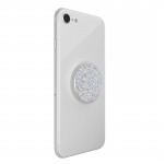 PopSockets Sparkle Snow White Removable Grip with Standfunction Premium