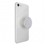 PopSockets Sparkle Snow White Removable Grip with Standfunction Premium