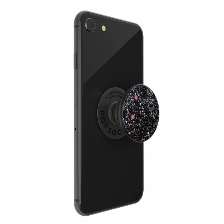 PopSockets Sparkle Black Removable Grip with Standfunction Premium PopSockets Sparkle Black Removable Grip with Standfunction Premium