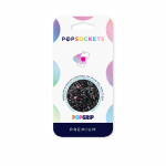 PopSockets Sparkle Black Removable Grip with Standfunction Premium PopSockets Sparkle Black Removable Grip with Standfunction Premium