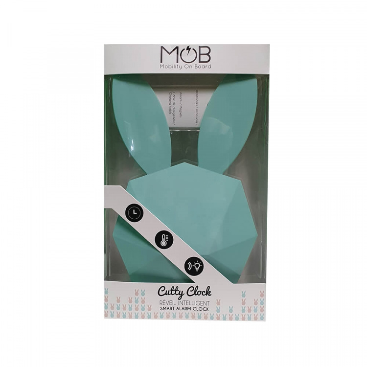 Mobility On Board Alarm Clock Rabbit with Night Light, Light Blue Mobility On Board Alarm Clock Rabbit with Night Light, Light Blue