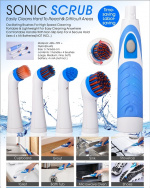 Cenocco Sonic Cleaning Brush with 4 brush heads (CC-9060) Cenocco Sonic Cleaning Brush with 4 brush heads (CC-9060)