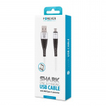 Forever USB Type-C cable Shark White 1m 2A