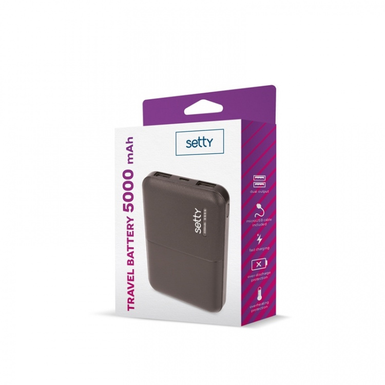 Setty Powerbank 5000 mAh Black