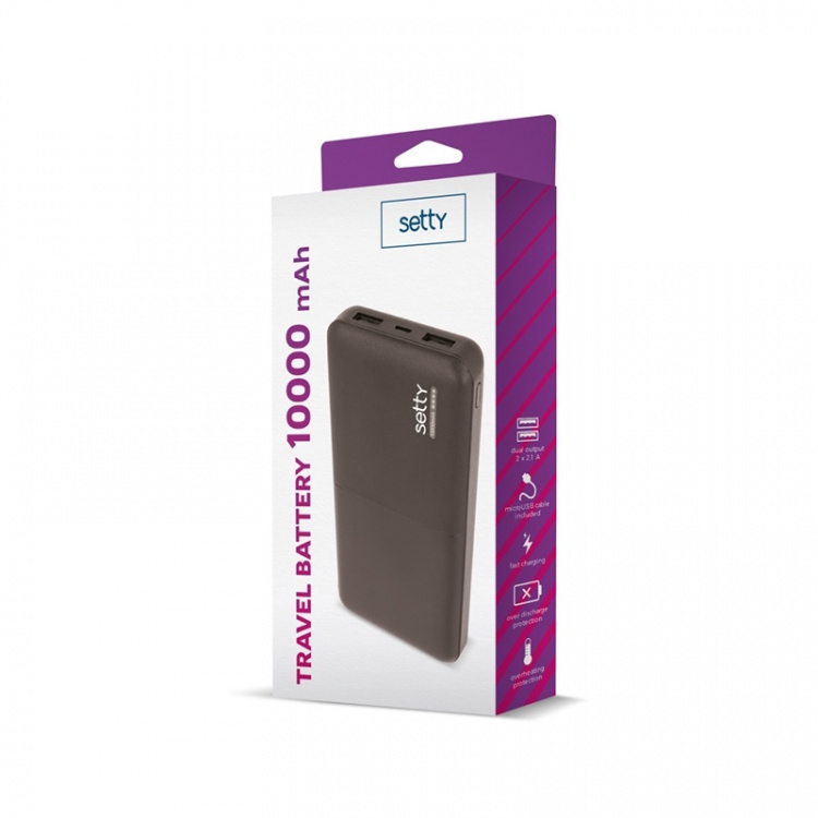 Setty Powerbank 10000 mAh Black