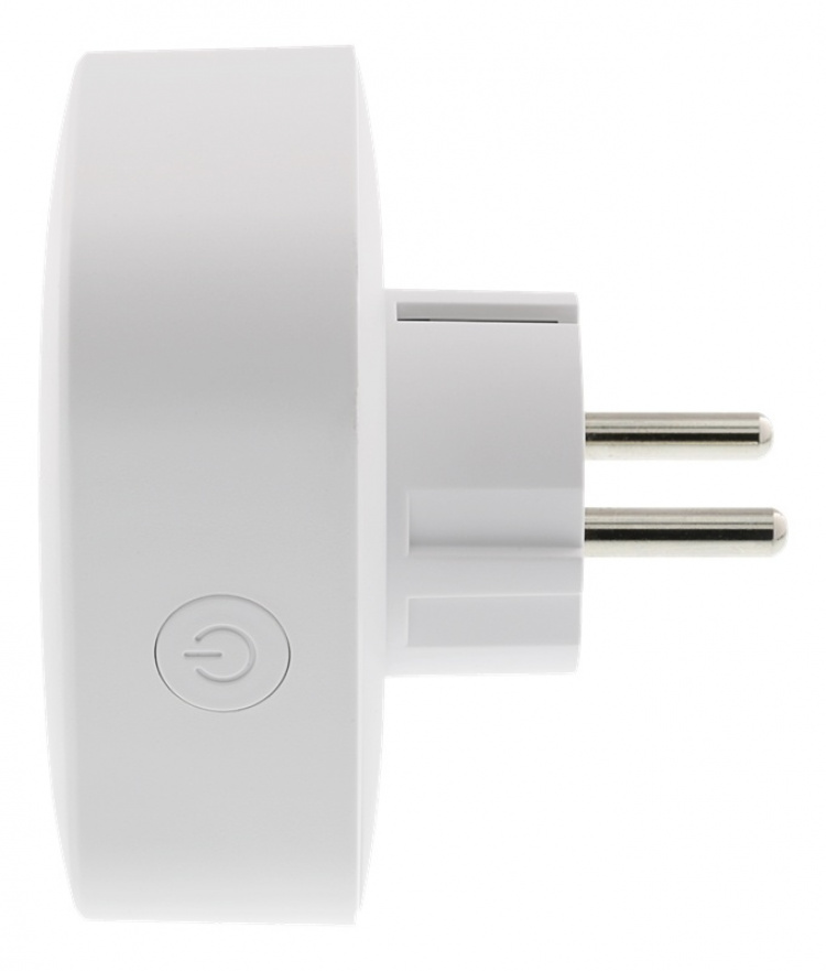 DELTACO SMART HOME Smart Plug with energy monitoring, 2.4GHz, white