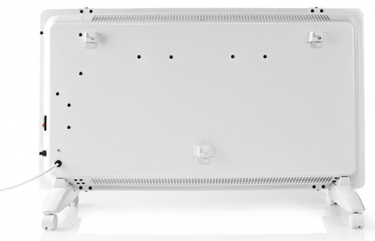 Nedis SmartLife Convection Heater | Suitable for bathroom | Glass Panel | 2000 W | 2 Heat Settings | LED | 15 - 35 °C | Adjustable thermostat | White