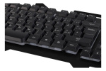 DELTACO GAMING RGB lit keyboard, metal frame, USB, black