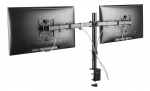 Deltaco Gaming Dual monitor desk mount, 13