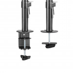 Deltaco Gaming Dual monitor desk mount, 13