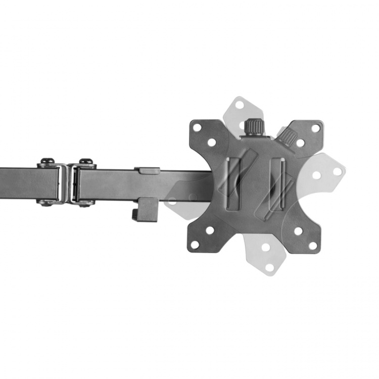 Deltaco Gaming Dual monitor desk mount, 13