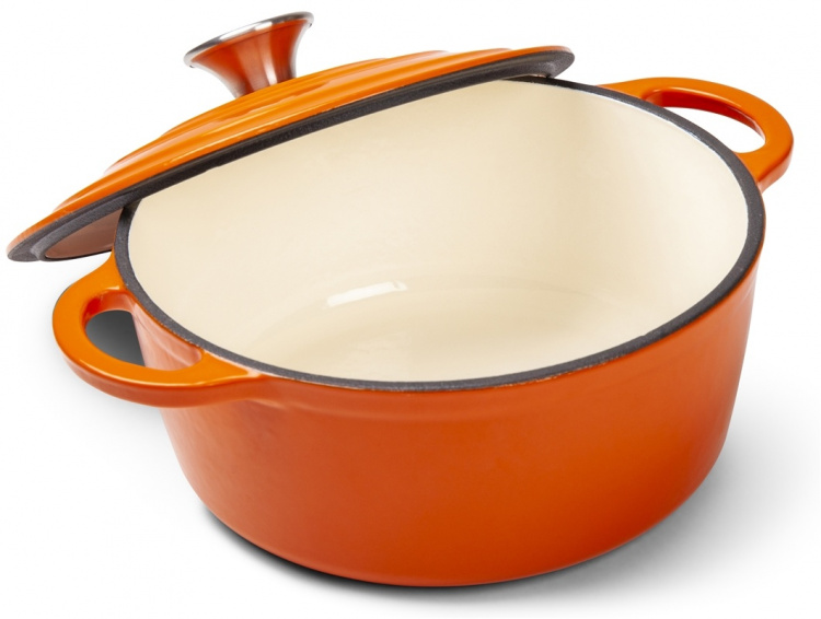 Orrefors Jernverk Gjutjärnsgryta, 2,8 liter, Orange