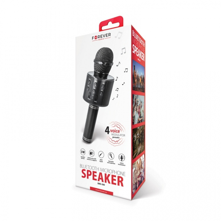 Forever Microphone with Bluetooth speaker, BMS-300 Forever Microphone with Bluetooth speaker, BMS-300