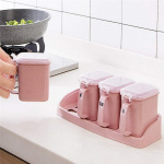 Spice jars/Storage jars 4 pcs, Beige