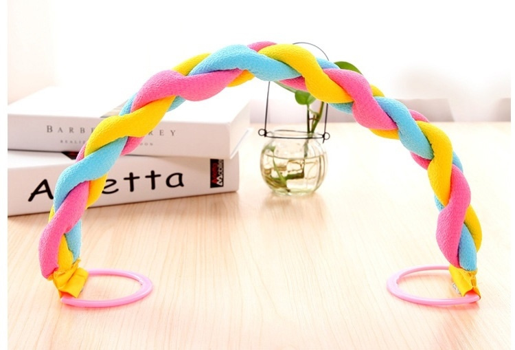 Shower sponge, Long with handle, Multicolored