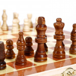 Foldable Chess set in wood