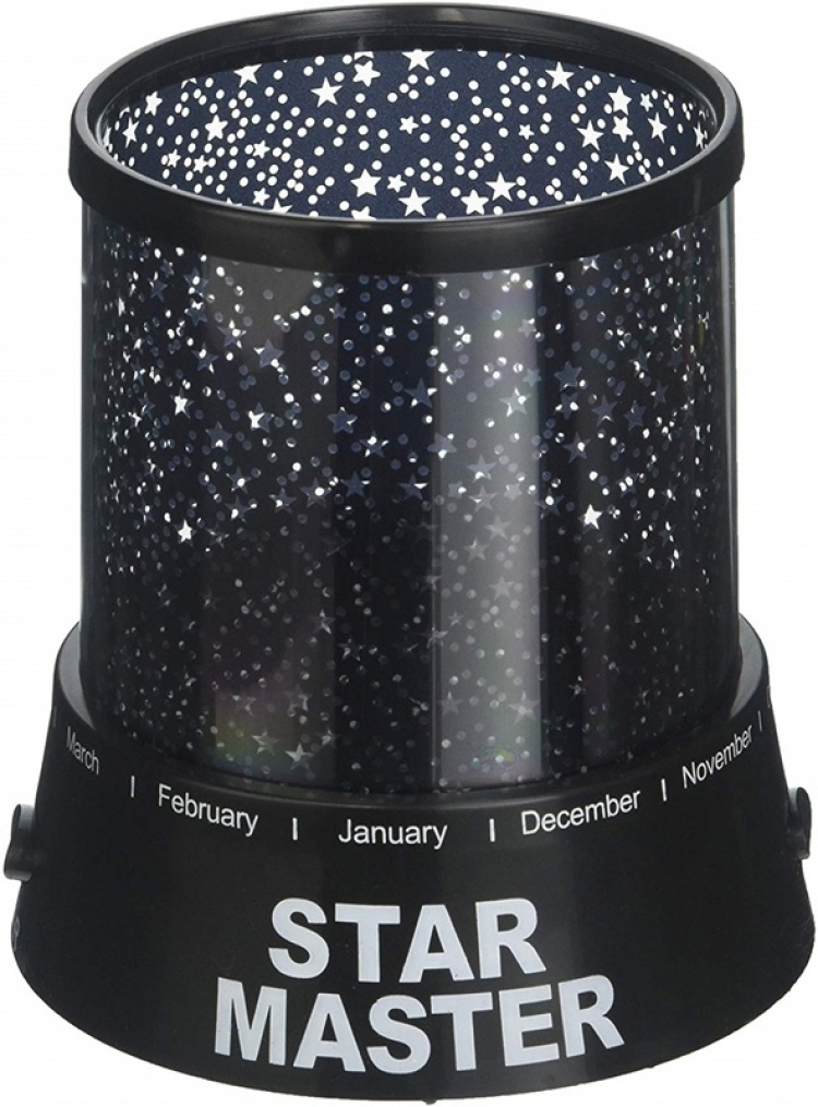 Night light with starry sky