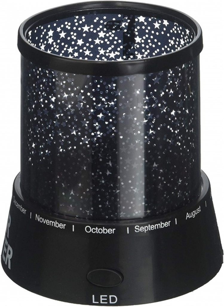 Night light with starry sky