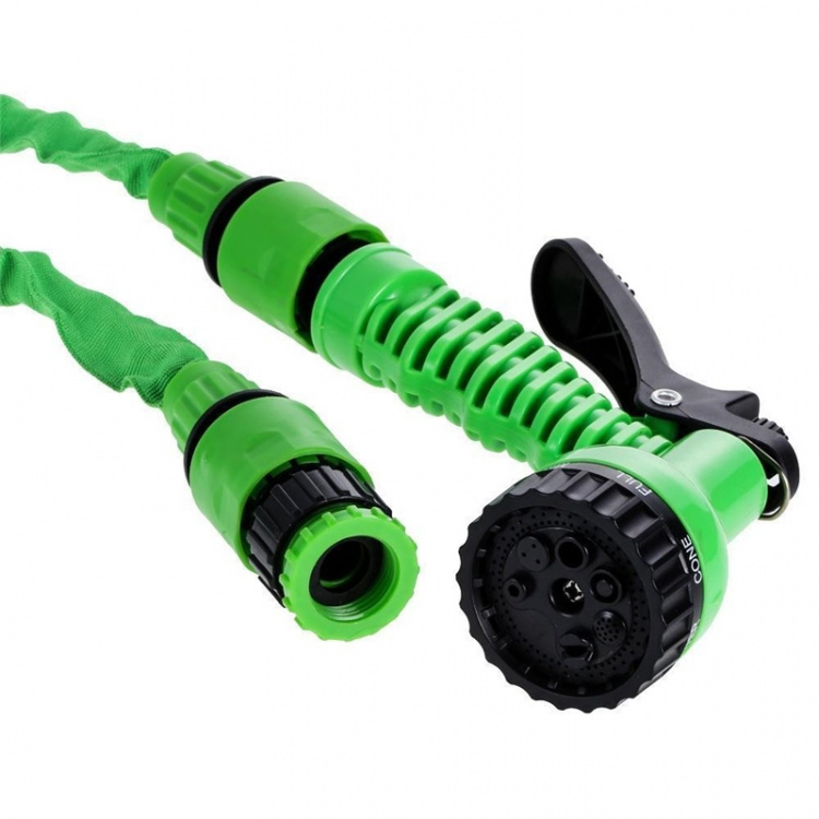 Retractable water hose, Green
