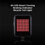 Smart automatic bike tail light with laser sensor & 64pcs LED