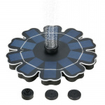 Floating fountain powered by solar cells Floating fountain powered by solar cells