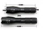 XML-T6 - waterproof flashlight with 3800 lumens & zoom effect