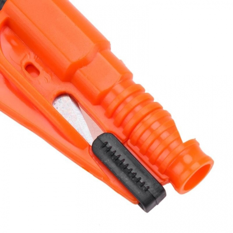 3 in 1 Bodyguard, Emergency Whistle, Seatbelt Knife, Emergency Hammer